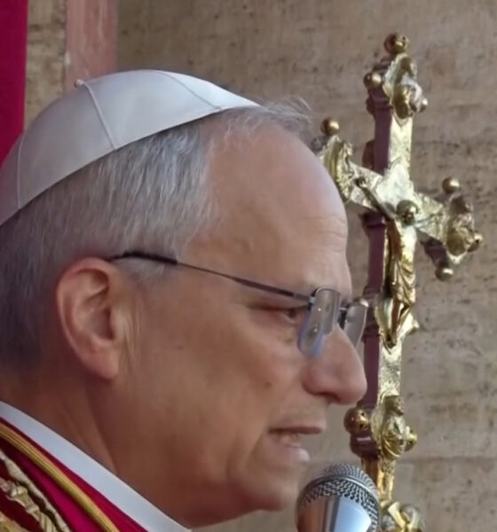 Papa Leão XIV em discurso de anúncio