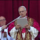 Papa Leão XIV em discurso de anúncio